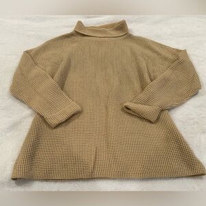 J.Jill Women’s Cowlneck Sweater Waffle Knit Size XL